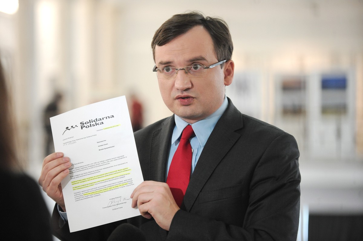 Lider Solidarnej Polski Zbigniew Ziobro