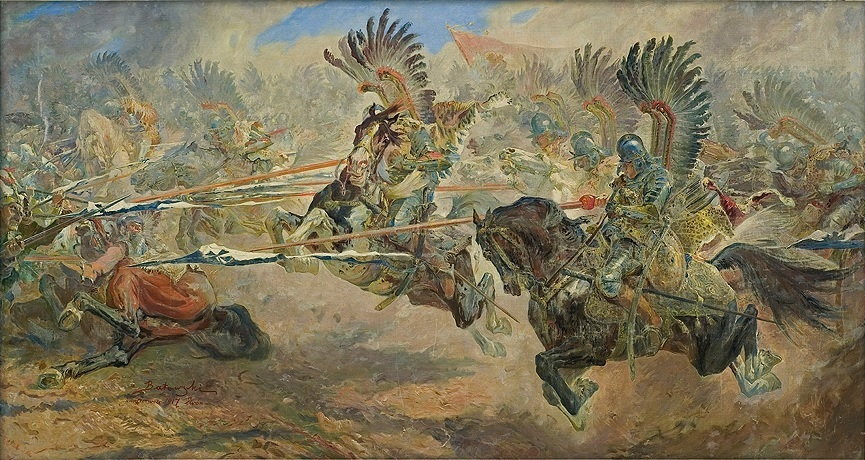 Atak husarii pod Chocimiem (obraz Stanisława Kaczora-Batowskiego)