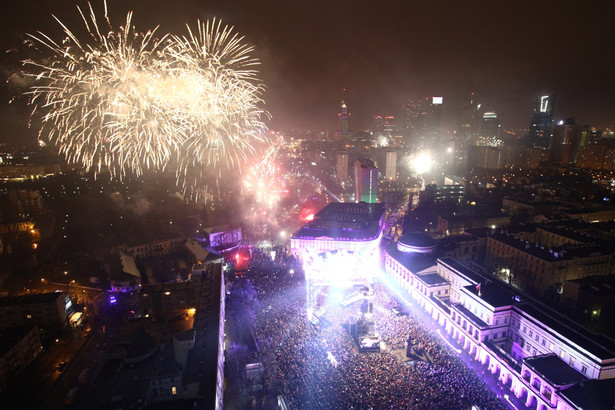 Warszawa. Pokaz sztucznych ogni