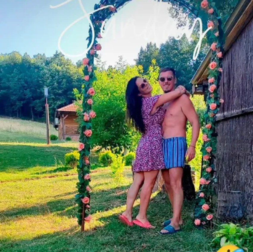 Milan Dinča na bazenu