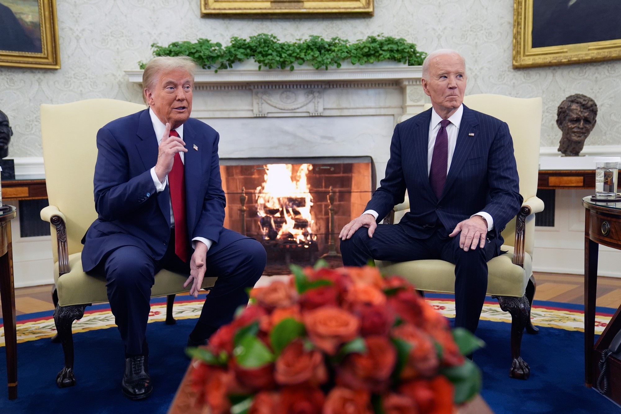 Úradujúci americký prezident Joe Biden a novozvolená hlava štátu Donald Trump.