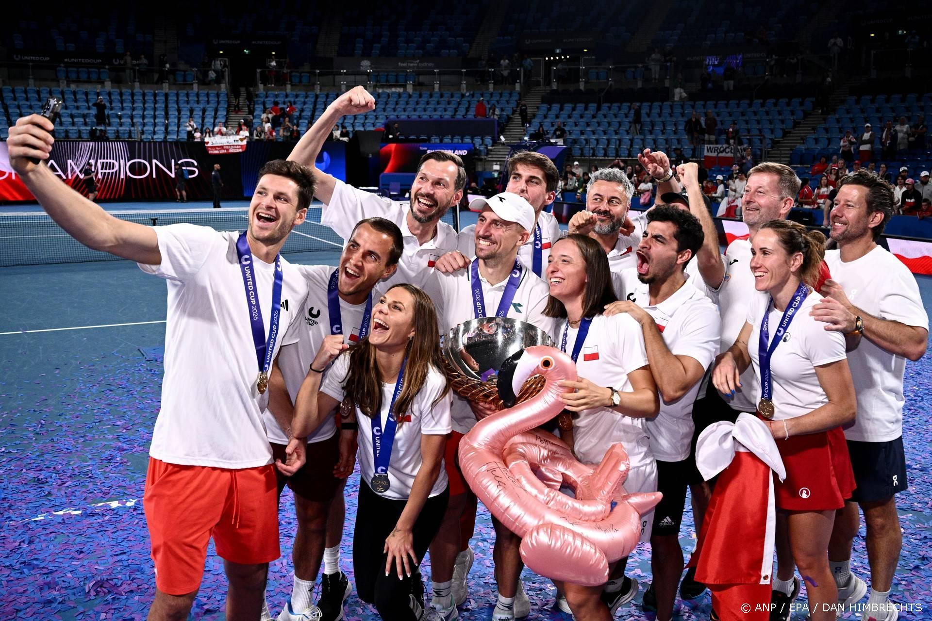 Derde keer, goed: Polen met Swiatek wint de United Cup