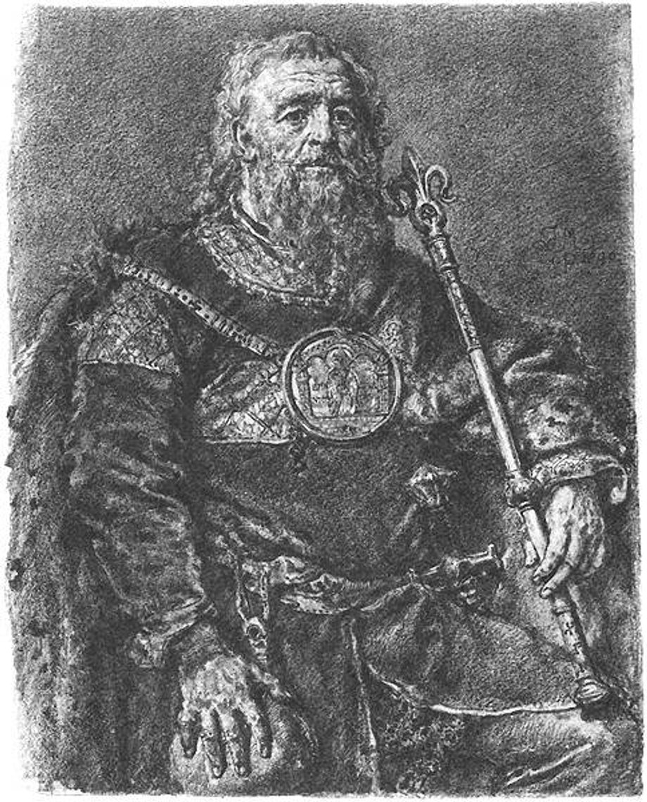 Rysunek Jana Matejki — Mieszko III Stary