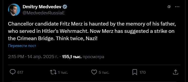 Medwiedev na X