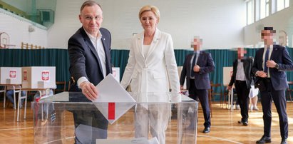 Para prezydencka zagłosowała. Po wyjściu z lokalu Andrzej Duda nie mógł milczeć