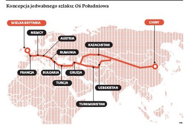 Koncepcja Jedwabnego Szlaku - Oś Południowa