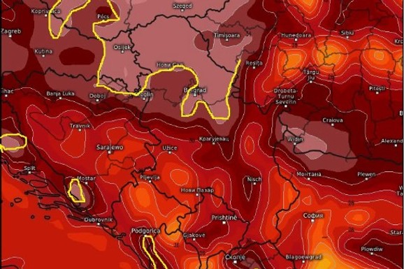 ALARMI GORE, SRBIJA U CRVENOM! Ove dve mape BUDE JEZU, RHMZ izdao niz upozorenja: "Ne izlazite iz kuće bez preke potrebe"