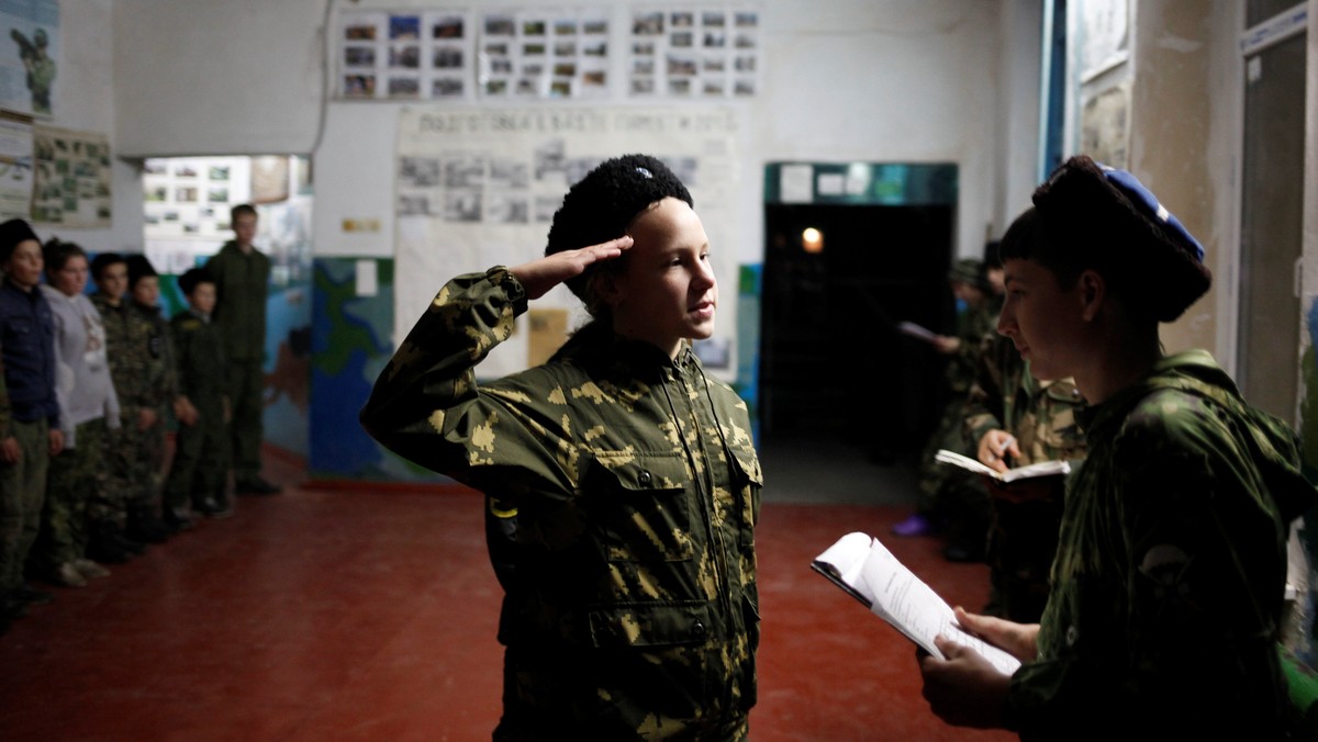 Students undergo military training in Stavropol region