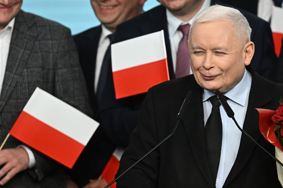 Jarosław Kaczyński po wyborach samorządowych w 2024 r.