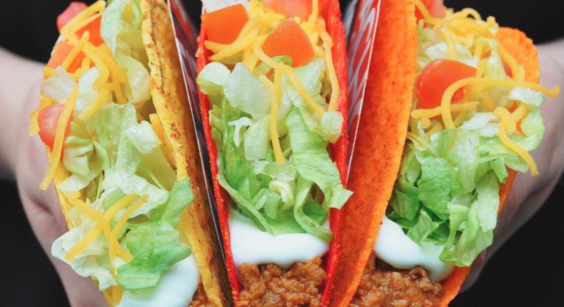 Taco Bell is giving away Doritos Locos Tacos.