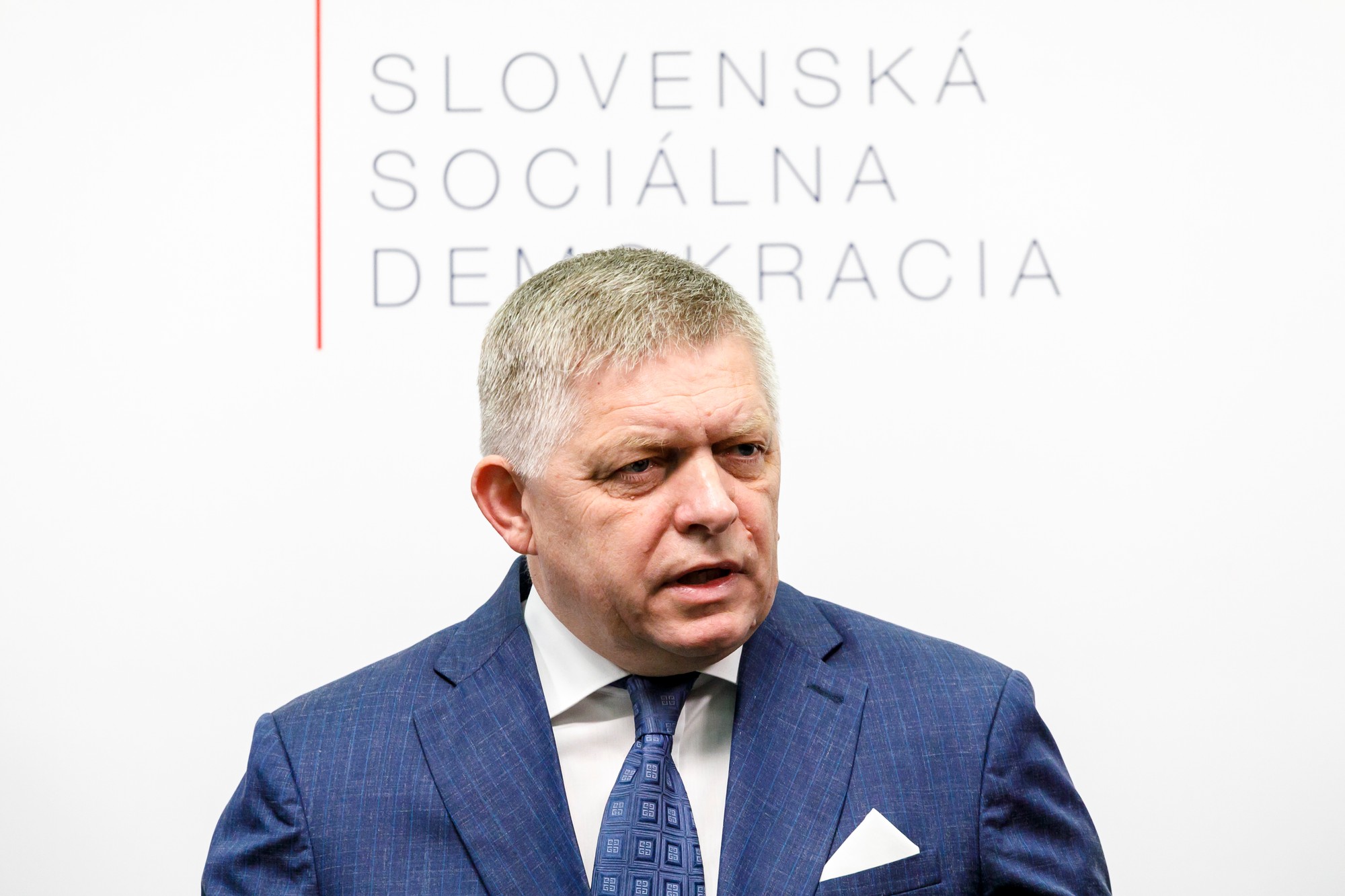 Premiér SR Robert Fico. 