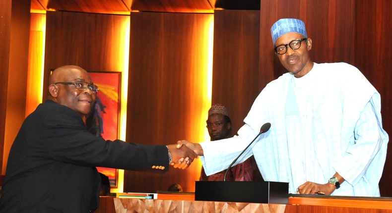 President Buhari and former CJN Onnoghen