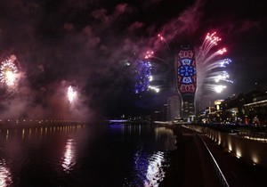 Beograd na vodi, vatromet u ponoć
