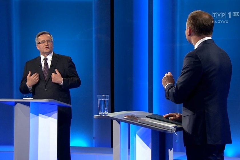 Debata Bronisław Komorowski-Andrzej Duda w TVP