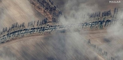 Kolumna czołgów w drodze na Kijów. Pokazali zdjęcia z satelity