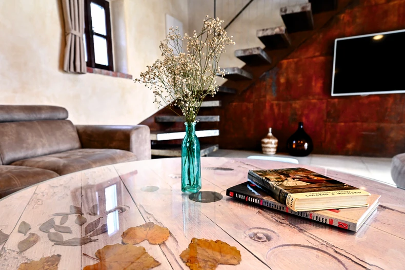 gotovo sav nameštaj u vili sam napravio uz pomoć jednog majstora. imali smo puno vremena jer je počela pandemija i stalno smo bili kod kuće, priseća se mauricio