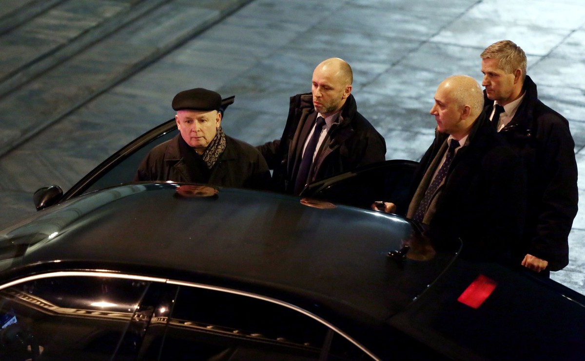 Jarosław Kaczyński i politycy PiS