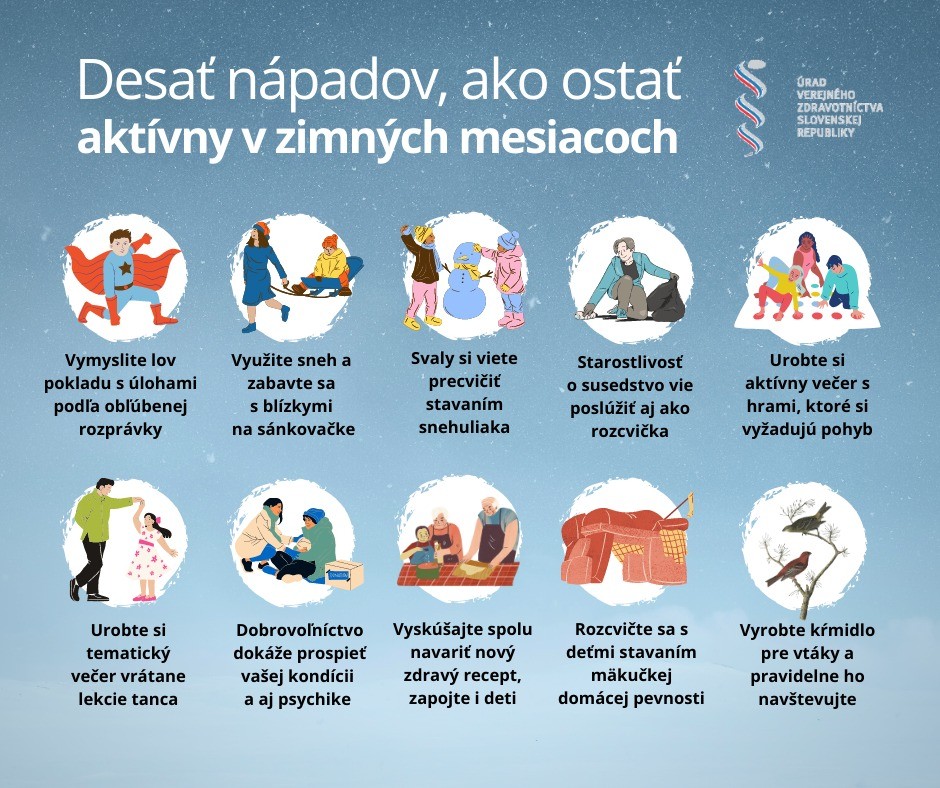 Desať nápadov, ako ostať aktívny aj počas zimných mesiacov. 