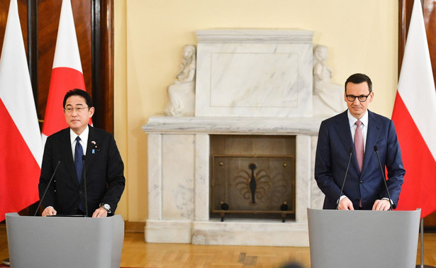 Premier Mateusz Morawiecki i premier Japonii Fumio Kishida