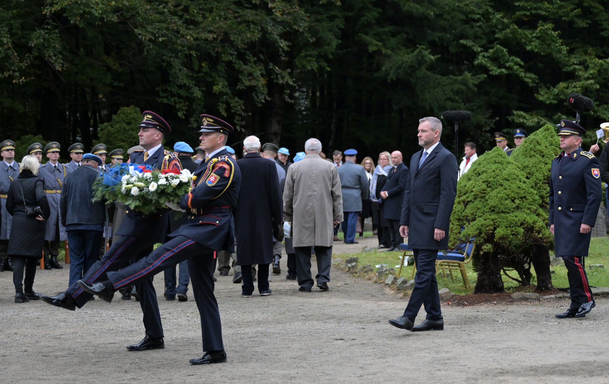 Peter Pellegrini počas osláv 80. výročia Karpatsko-duklianskej operácie.
