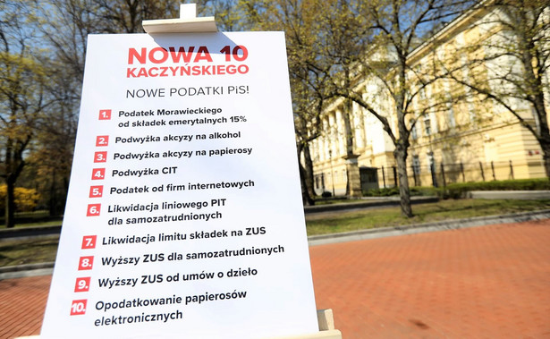 "Nowa dziesiątka Kaczyńskiego". Platforma wylicza podatki PiS