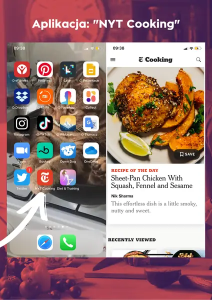 Aplikacja  NYT Cooking/ mat. własne