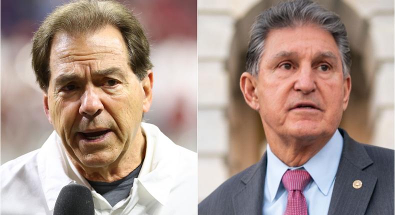 Nick Saban / Joe Manchin