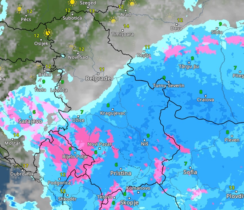 Vreme u 12 sati sutra