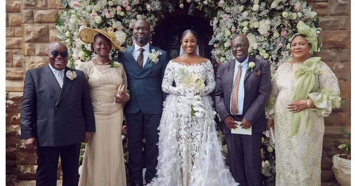 Photos: Akufo-Addo's daughter marries in a beautiful private wedding