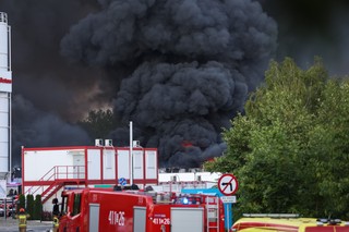 Pożar w Siemianowicach Śląskich. RCB wydało alert