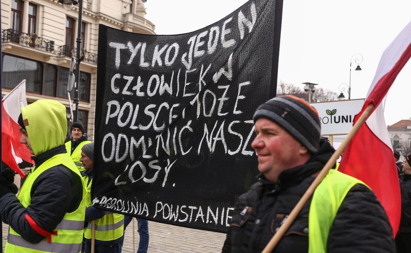 Protest rolników w Warszawie