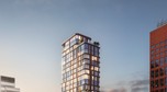 Wizualizacja Golden Tower — wieżowca powstającego w Łodzi fot. materiały inwestorów