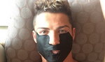 Cristiano Ronaldo z maseczką na twarzy