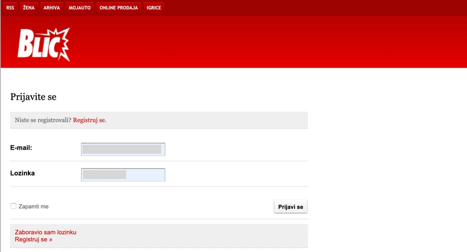 pretplata preko veba, blic, premium, koraci