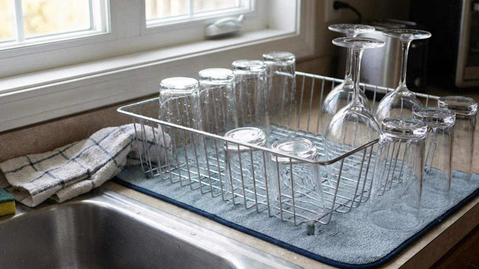 Prečo by ste nemali sušiť poháre hore dnom?