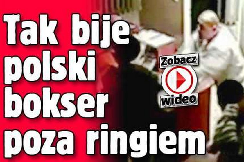 Tak bije polski bokser poza ringiem. FILM