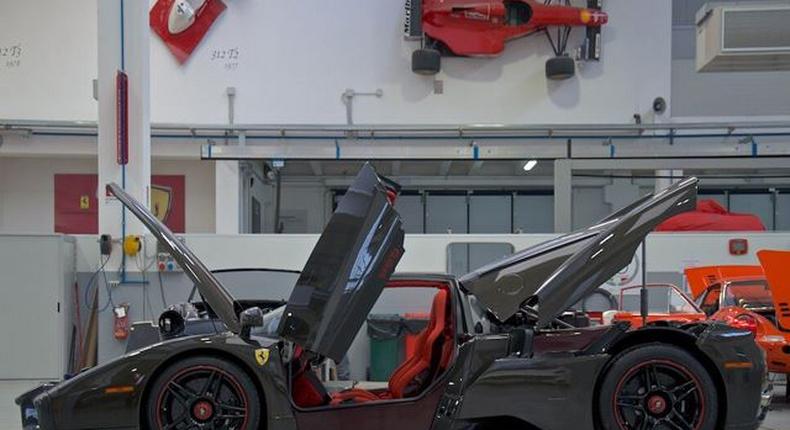World’s only bare carbon fiber Ferrari Enzo