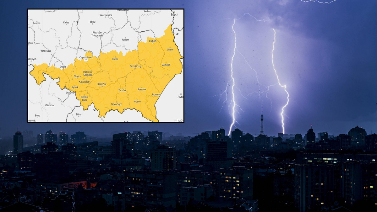 Burze od rana przechodzą nad Polską. IMGW ostrzega przed nową falą nawałnic