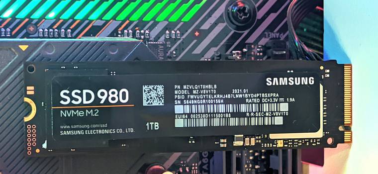 Test Samsunga 980 1 TB - tani SSD NVMe z oferty południowokoreańskiego producenta