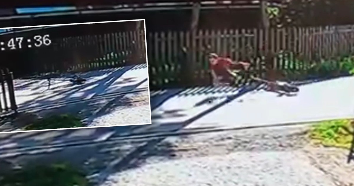 Koszmarny wypadek 11-latka na hulajnodze. Sunął po asfalcie. Nagranie aż boli