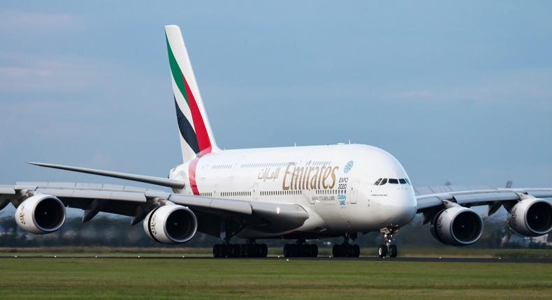 An Emirates Airbus A380.Soos Jozsef/Shutterstock.com
