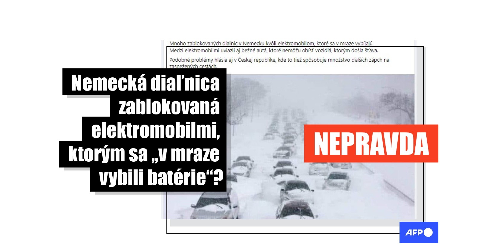 Hoax fotka z nemeckej diaľnice.