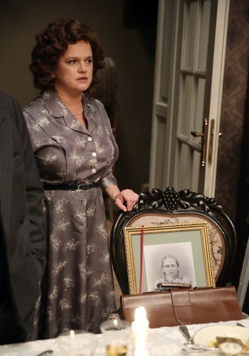 Katarzyna Figura na planie filmu 'Panie Dulskie'