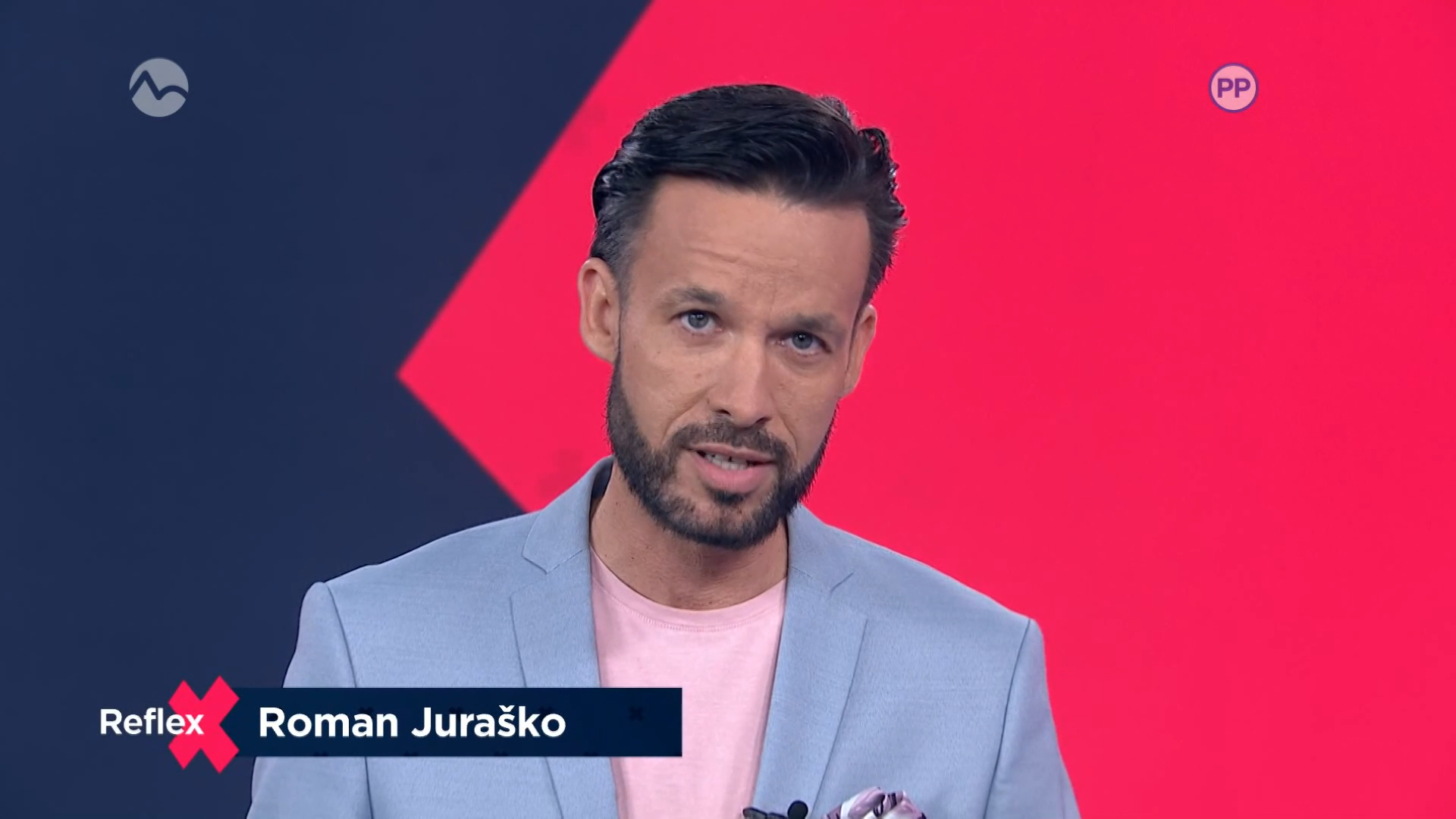 Moderátor Roman Juraško v Reflexe.