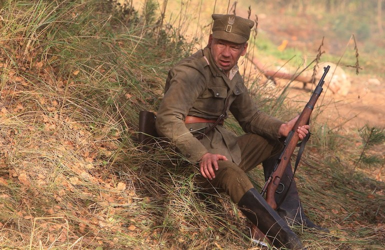 Mirosław Baka w filmie 'Tajemnica Westerplatte'