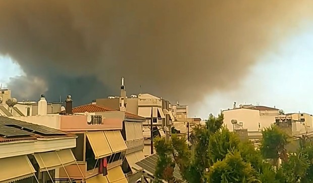 Požar u grčkom gradu Aleksandrupolisu