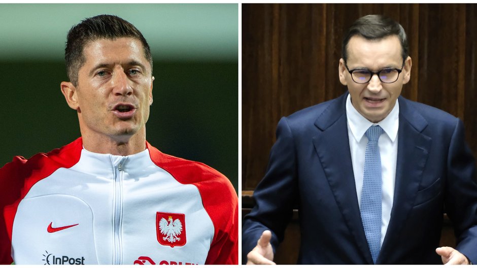 Robert Lewandowski, Mateusz Morawiecki