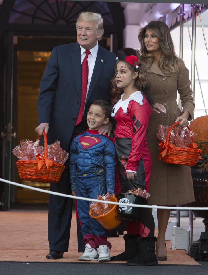 Donald Trump i Melania Trump na Halloween