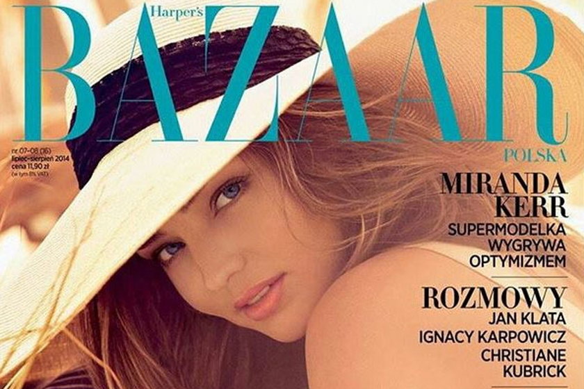 Miranda Kerr na okładce polskiego "Harper's Baazar"