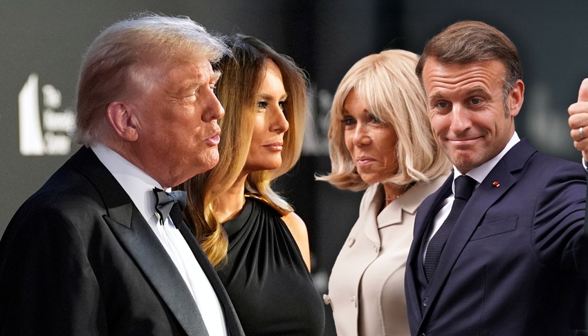 Melanija i Donald Tramp - Brižit i Emanuel Makron